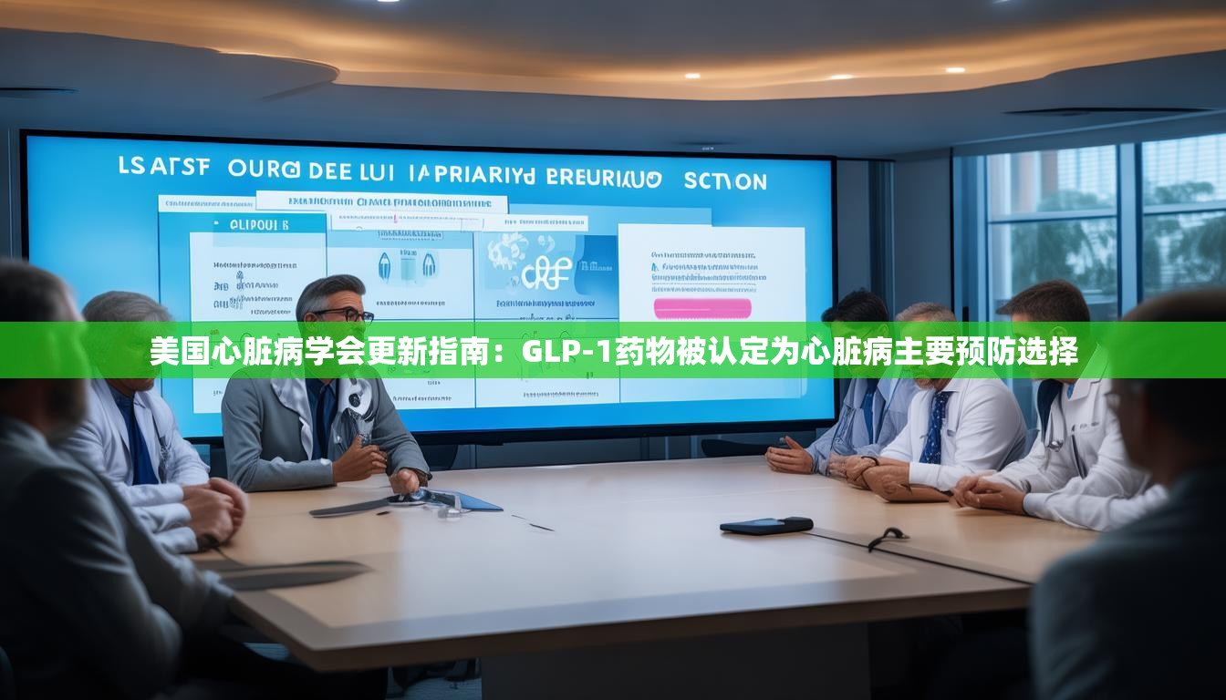 美国心脏病学会更新指南：GLP-1药物被认定为心脏病主要预防选择