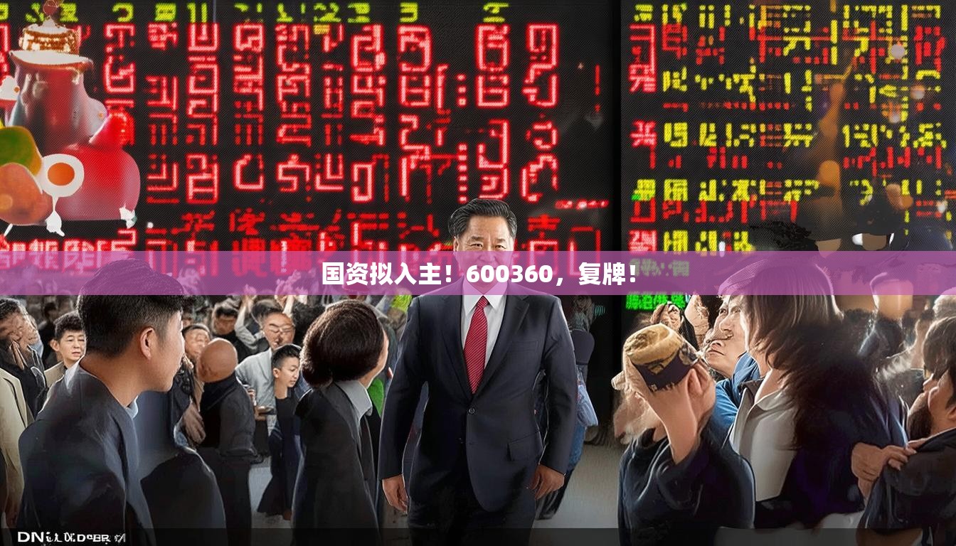 国资拟入主！600360，复牌！
