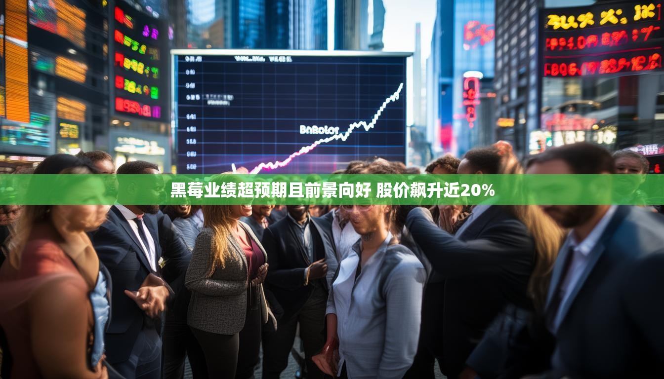黑莓业绩超预期且前景向好 股价飙升近20%