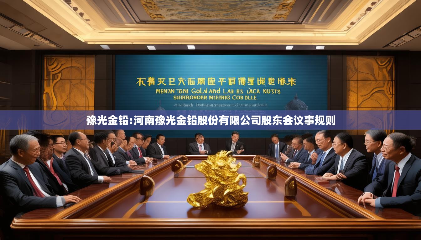 豫光金铅:河南豫光金铅股份有限公司股东会议事规则