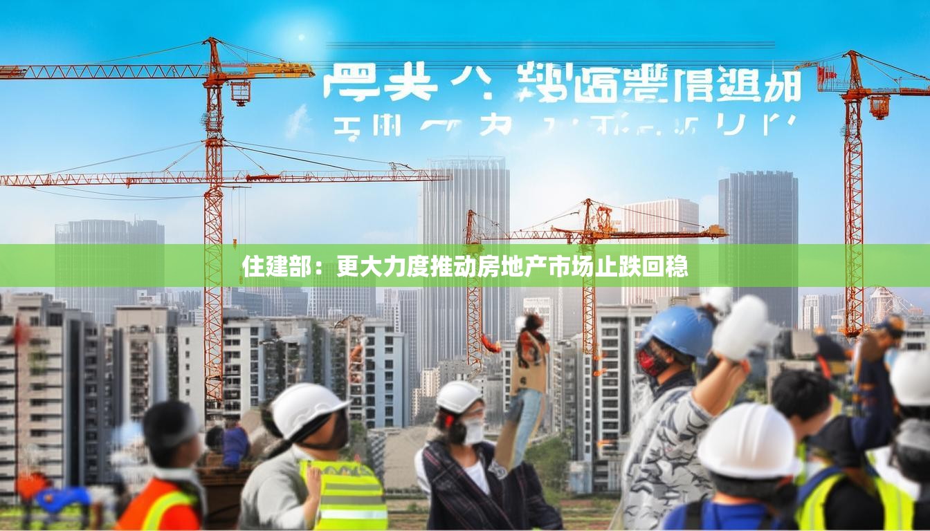 住建部：更大力度推动房地产市场止跌回稳