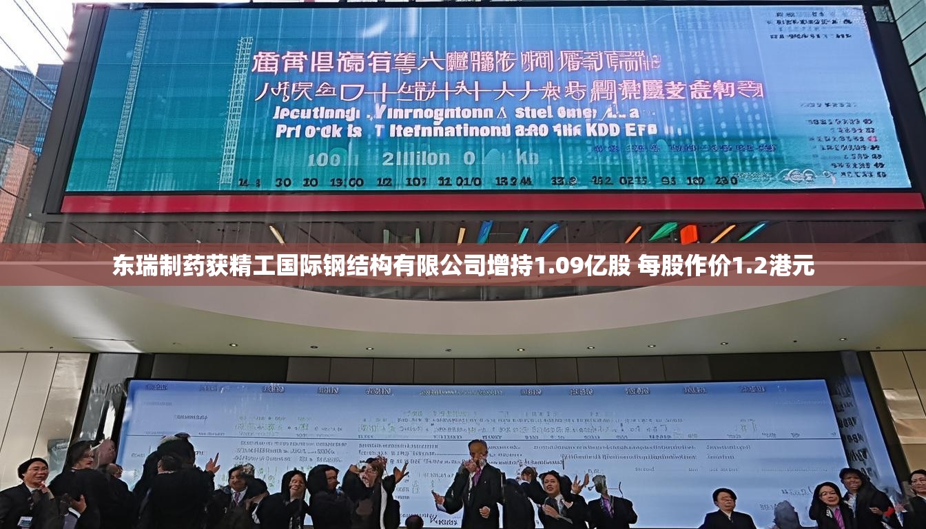 东瑞制药获精工国际钢结构有限公司增持1.09亿股 每股作价1.2港元